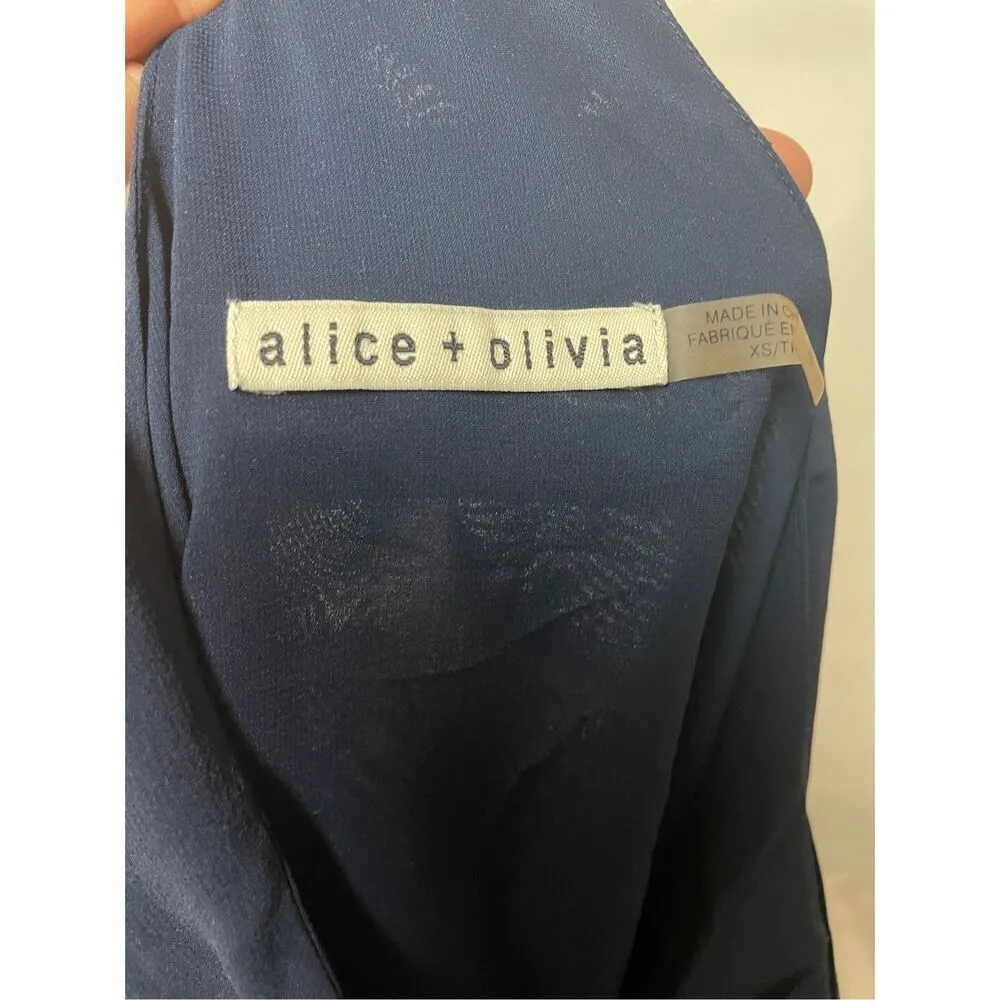 Alice + Olivia  Navy Top XS - Image 7