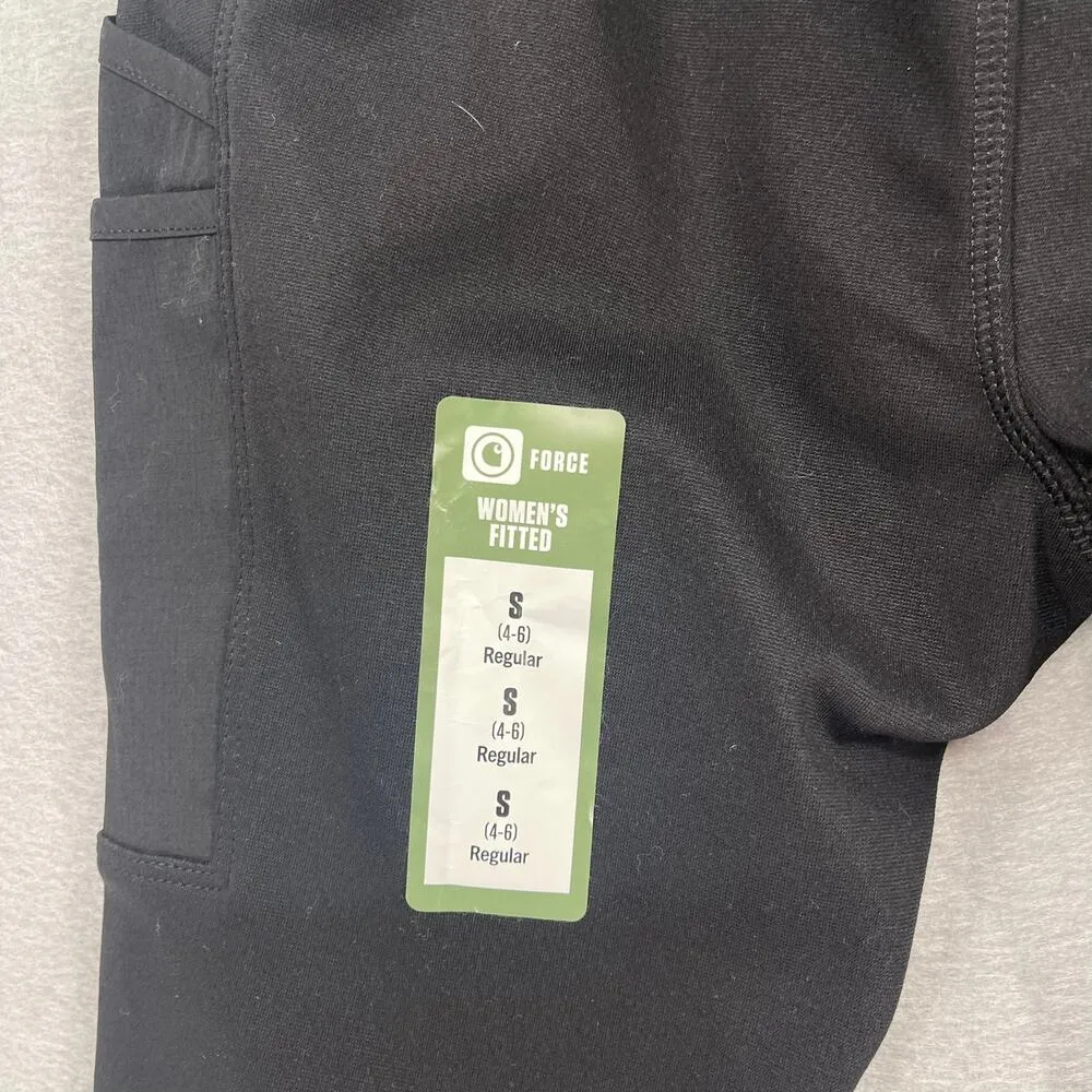 Carhartt Leggings Womens Small 4-6 Black Force Lightweight Pocket Sweat Wicking - Image 6