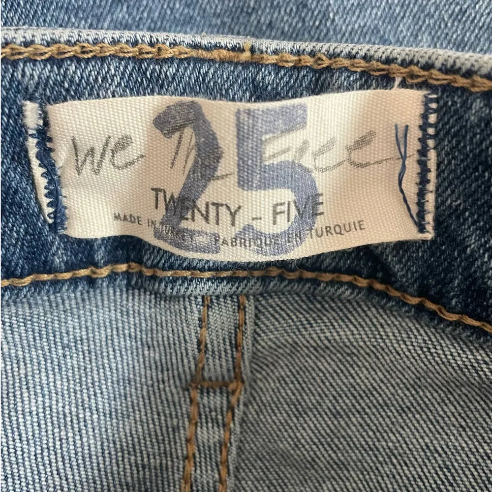 Womens Size 25 Raw High Rise Jegging Skinny Zipper Button Classic - Image 2