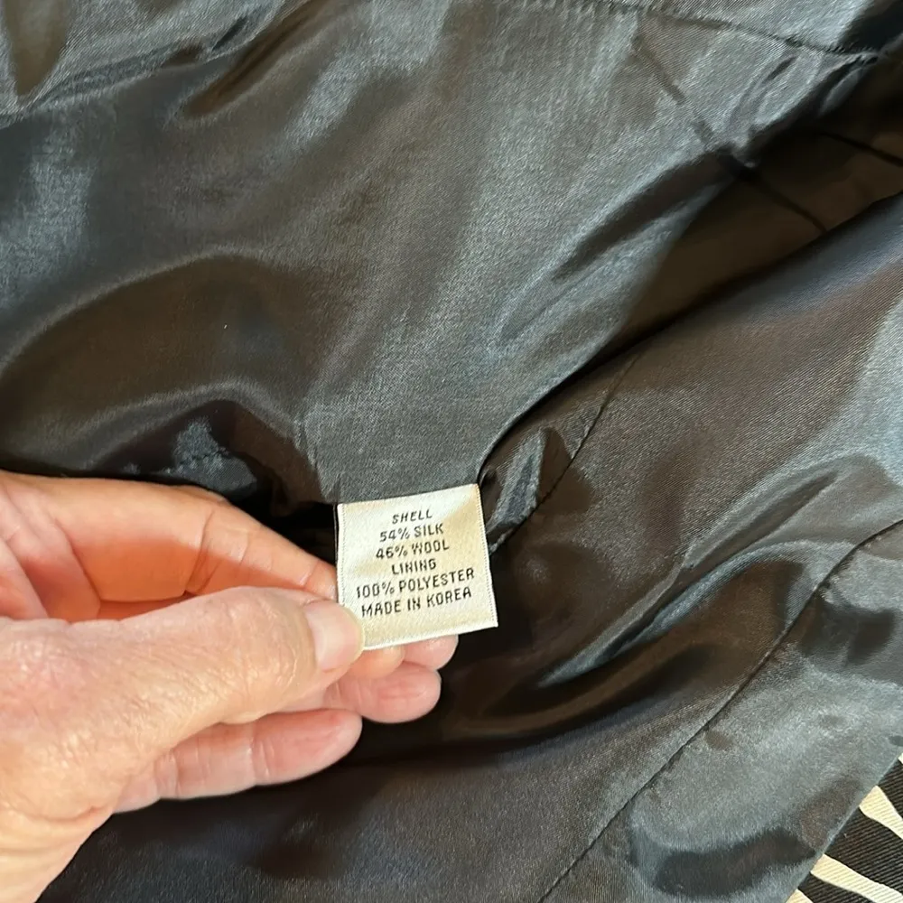 Talbot Zebra Print Jacket Silk-Wool Zip up - Image 6