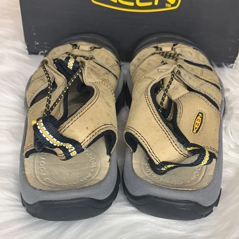 Keen Newport Leather Waterproof Hiking Water Sandal In Stone Nubuck Size 7 - Image 5