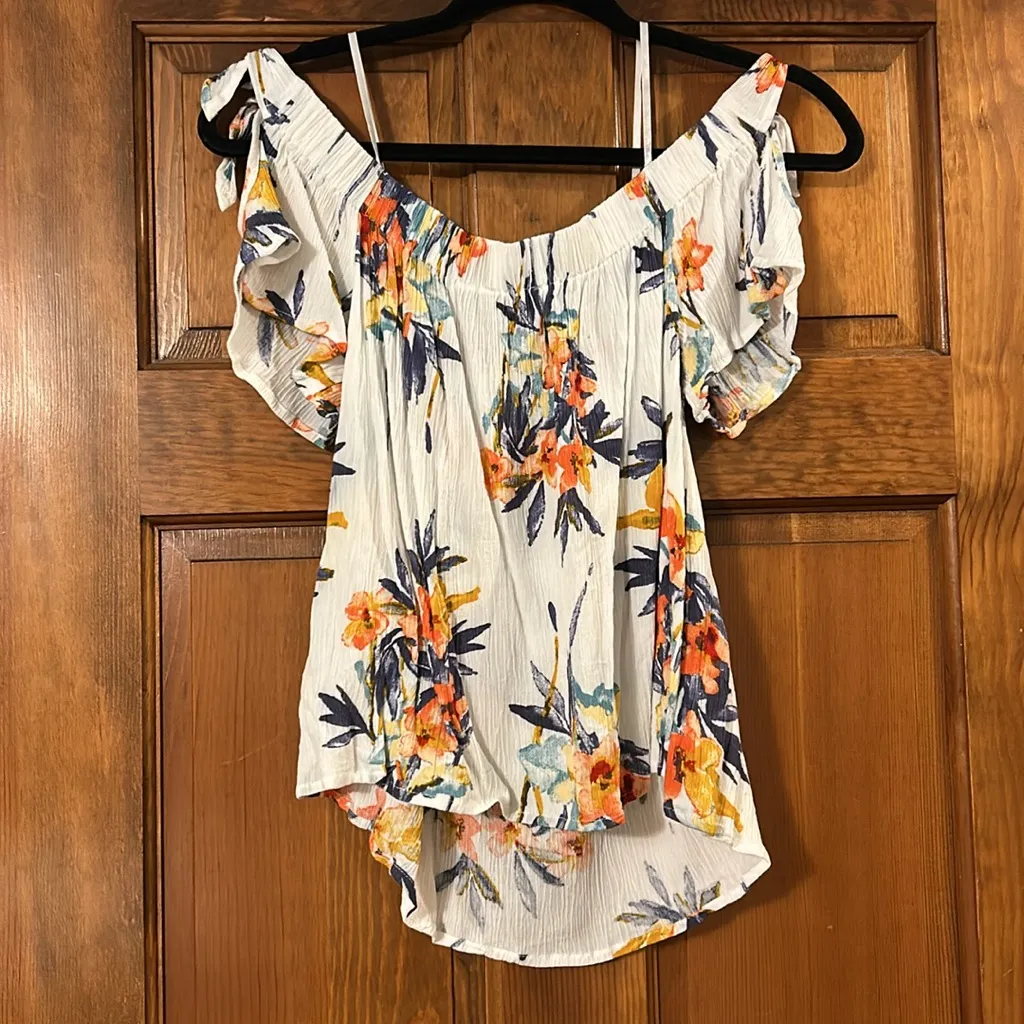 One Clothing Floral Off-Shoulder Top, Small - Image 6