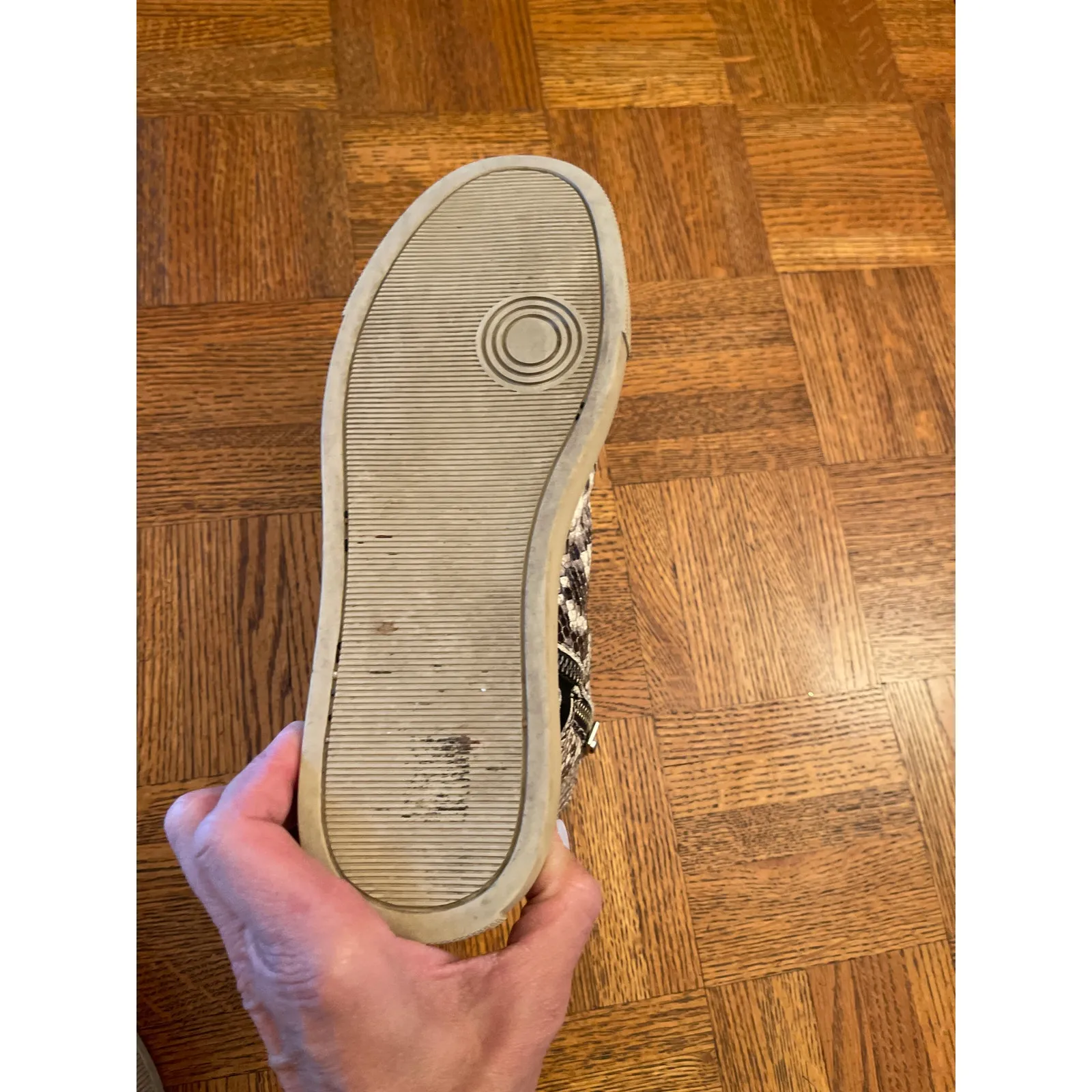 Zadig & Voltaire High Flash Wild High Top Snake Leather Sneakers size 40/9 - Image 10