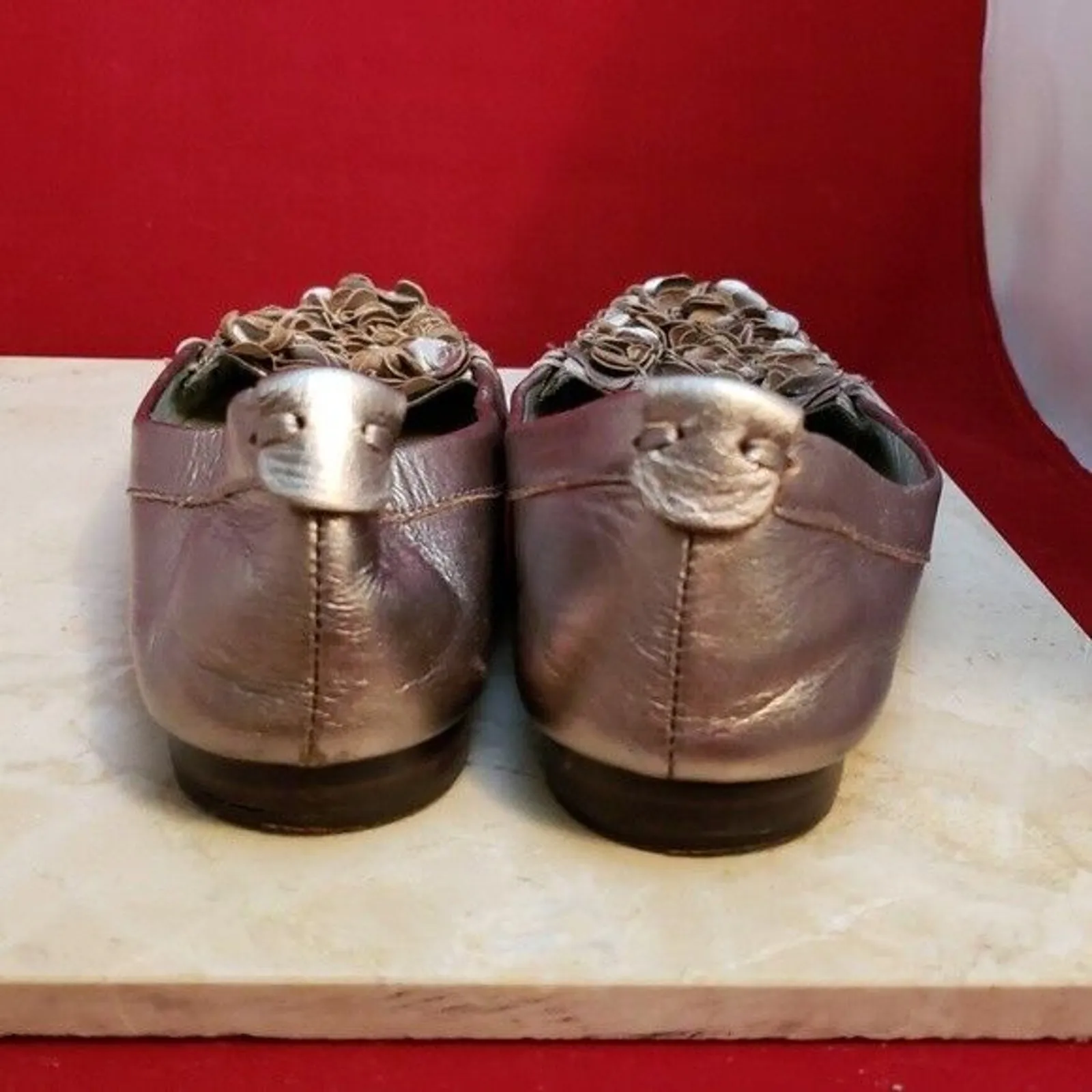Talbots  Slip Ons Metallic Slips Ons - Size 6.5 B - Image 3