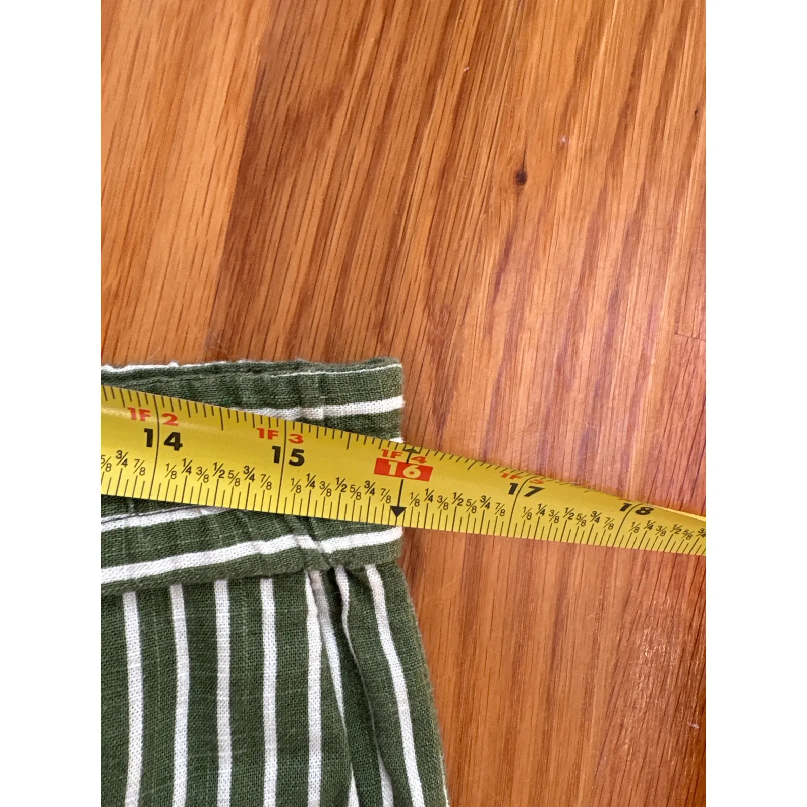 Zara Striped Linen Pants Size Large - Image 5