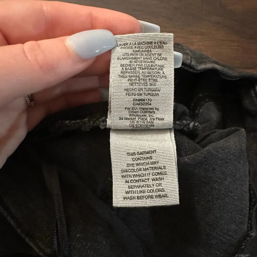 Free People Modern Femme black camo denim mini skirt size 4 - Image 6