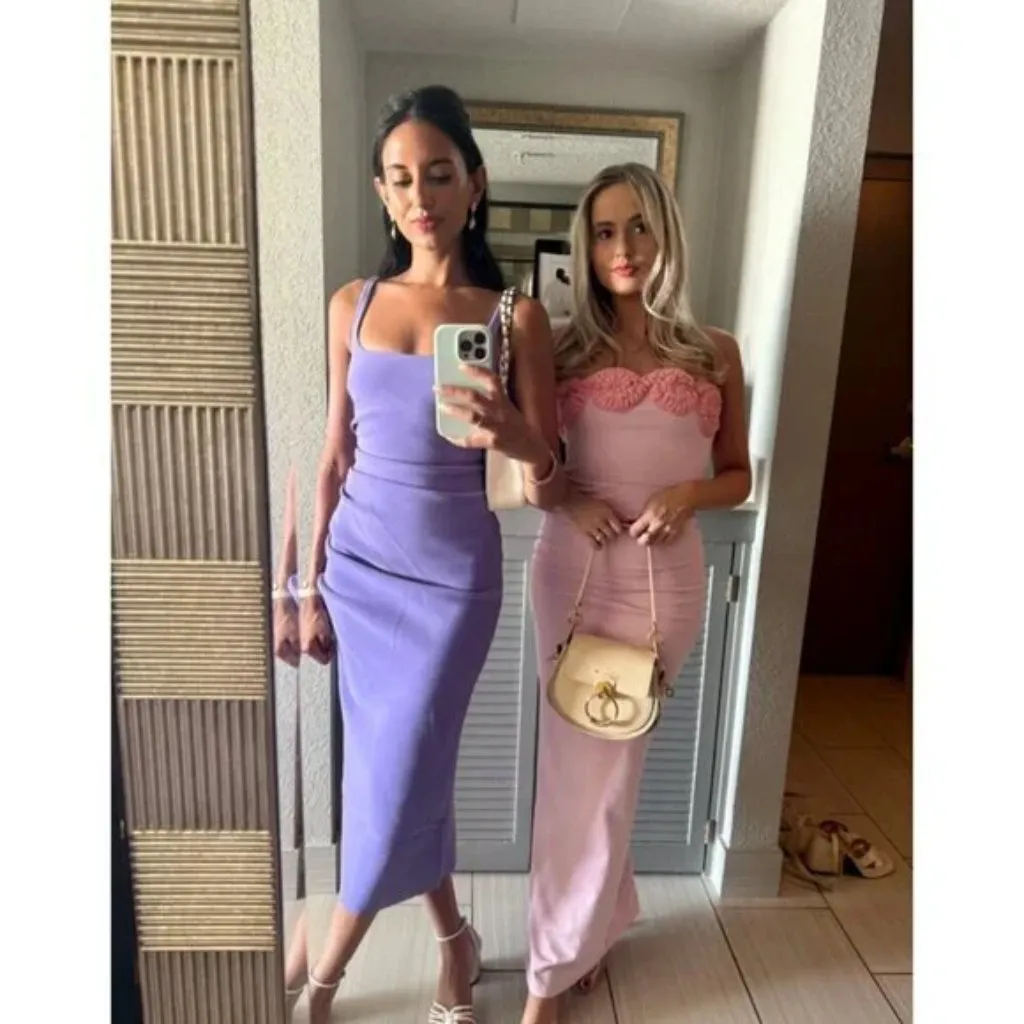 ELEXIAY Edo Maxi Dress in Pink Size X-Small - Image 12