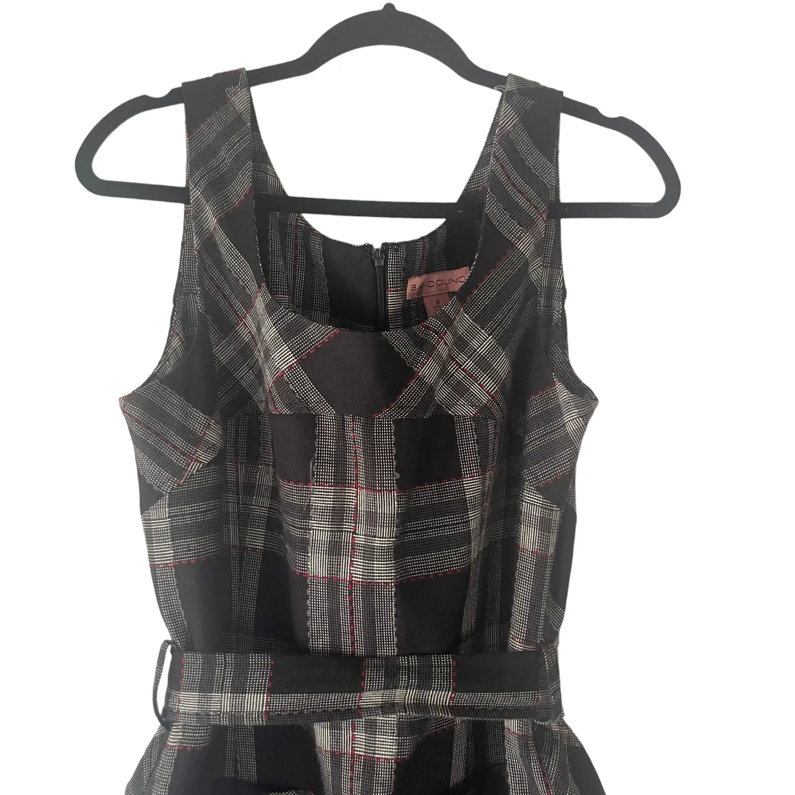 Bandolino Y2k  Women's Size Medium 8 Plaid Academia Knee Length Dress‎ - Image 2