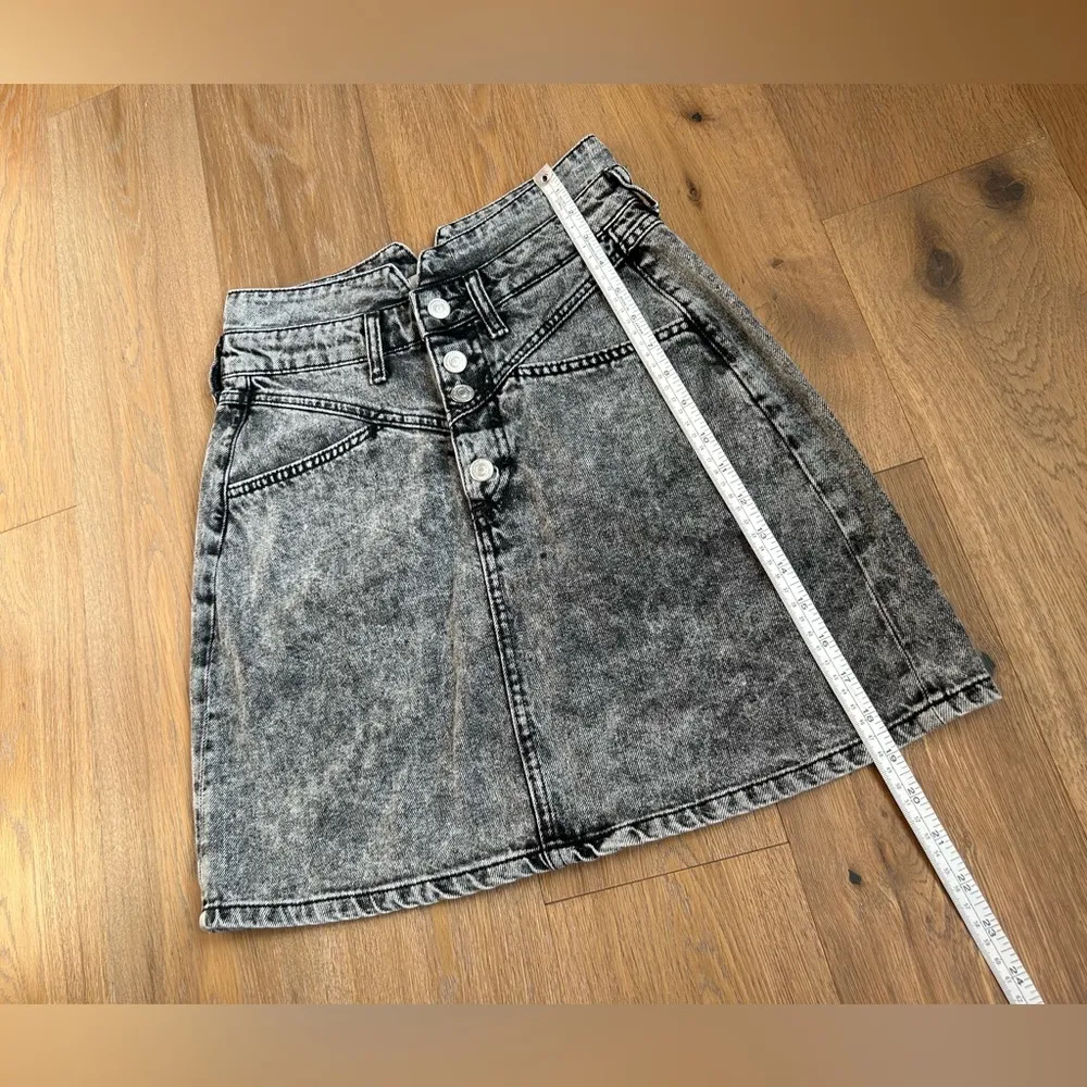 Small High Waisted Jean Skirt, Women’s small jean skirt, 80s Style Retro - Image 8