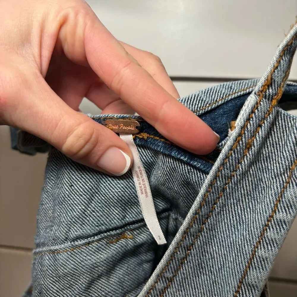 Free People The Patchwork Jumper Light Denim - Image 5