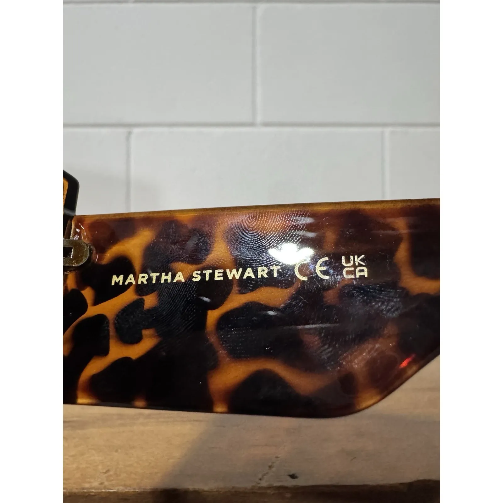 Martha Stewart Tortoise Shell Oversized Square Sunglasses Brown Lens - Image 4