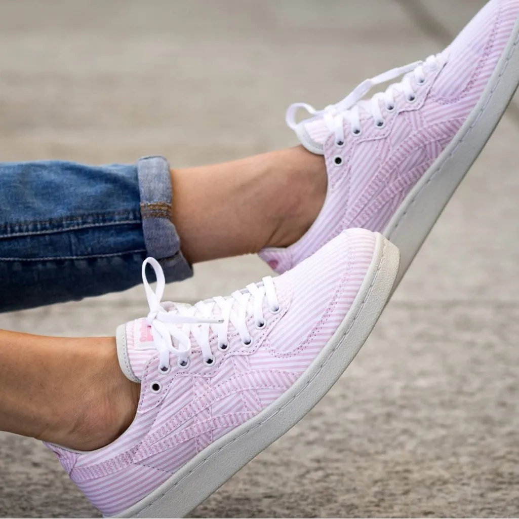 Onitsuko Tiger & Naked seersucker pink vegan kicks Rare in “ candy” Size 9.5 - Image 2