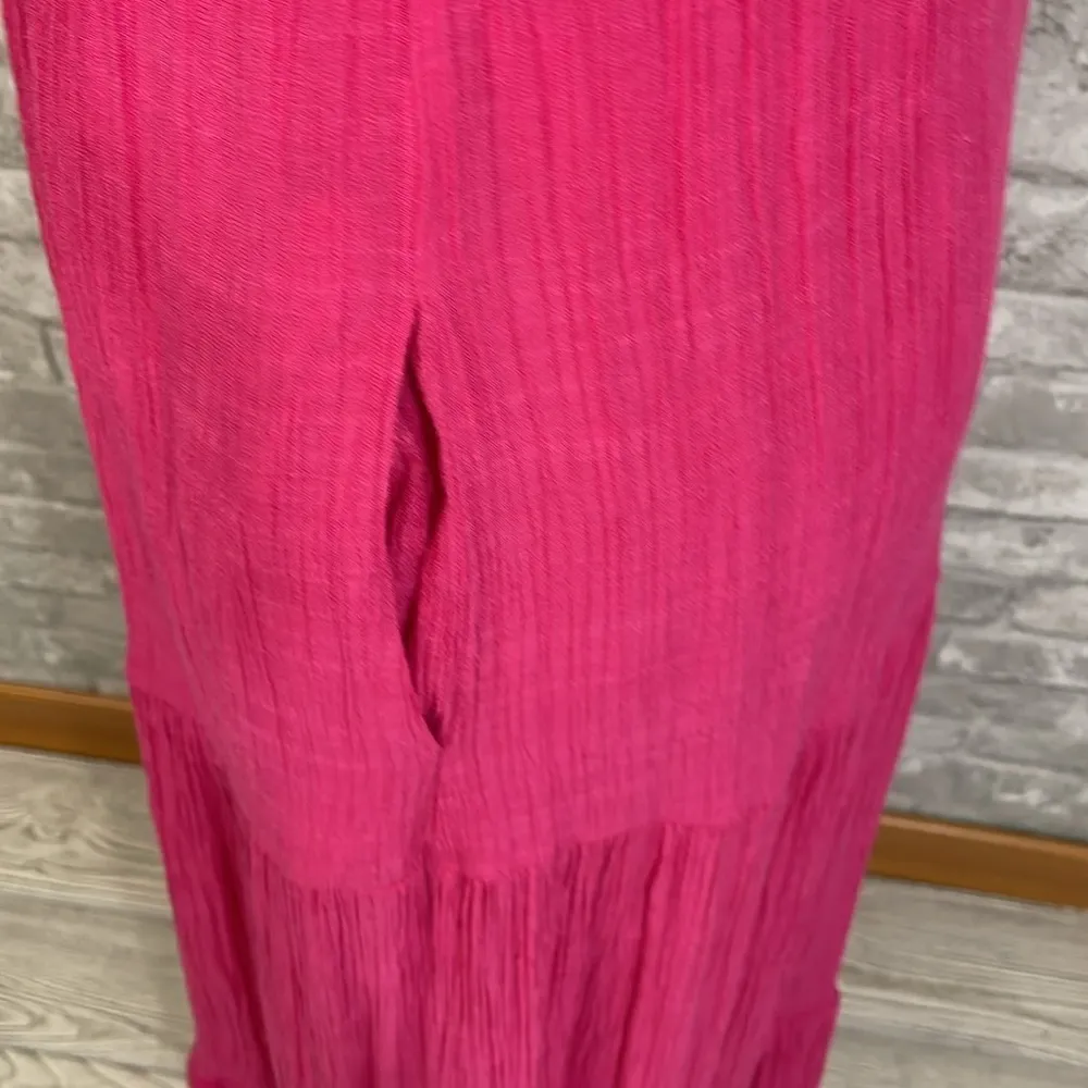 Allie Rose Pink Gauzy Maxi Dress - Image 4