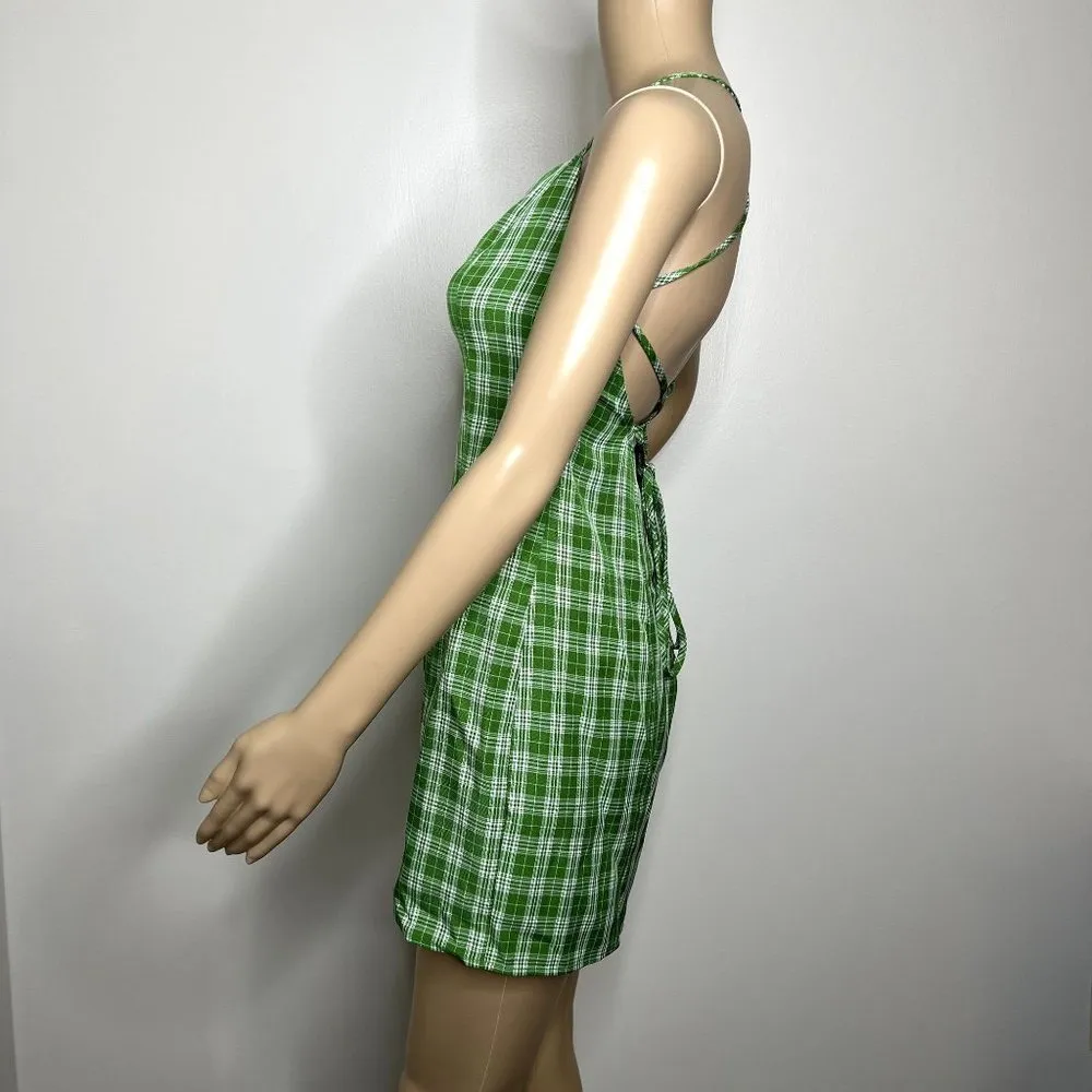 Lulus Plaid To Be Here Green Lace Up Backless Mini Dress - $31 (54% Off Retail) - From Katherine Lulus Plaid To Be Here Green Lace Up Backless Mini Dress - $31 (54% Off Retail) - From Katherine