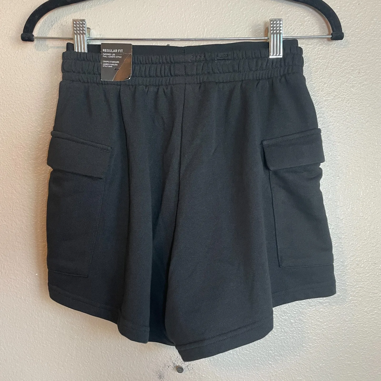 Adidas Womens Cargo Shorts Size XS Black Sporty Pockets Comfy - Image 3