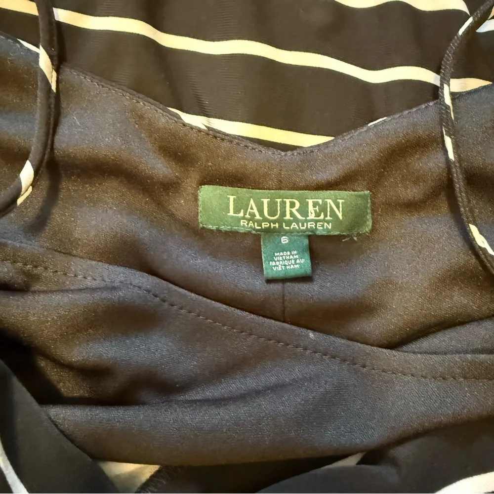 Like New Lauren Ralph Lauren Strappy Striped Midi Dress - Image 4