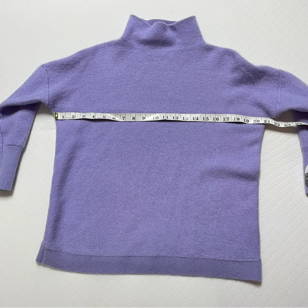 Free People Light Purple Mockneck Cashmere Sweater Women’s size Medium - Image 5