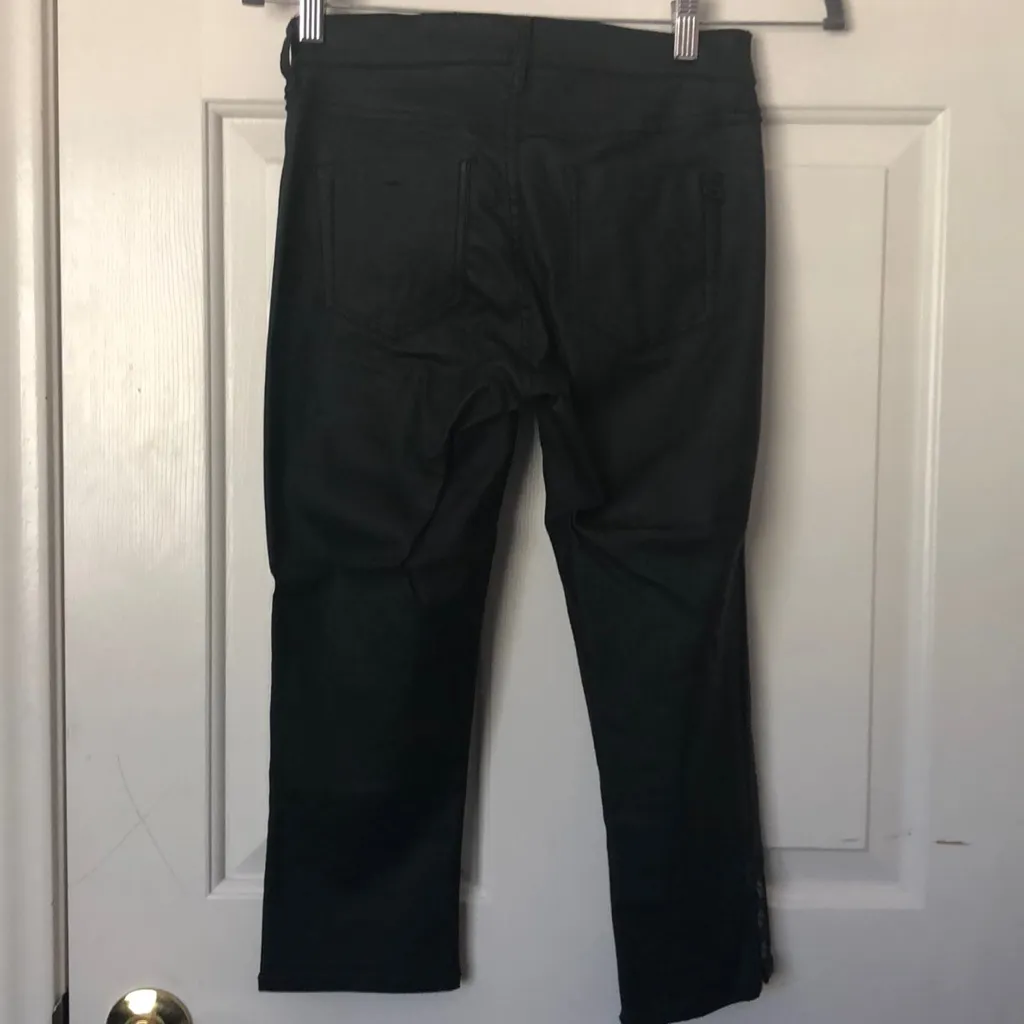 G by Guess‎ black stretch shiny ankle pants - Image 3