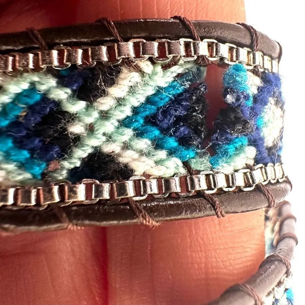 Nakamol blue threaded wrap bracelet - Image 5