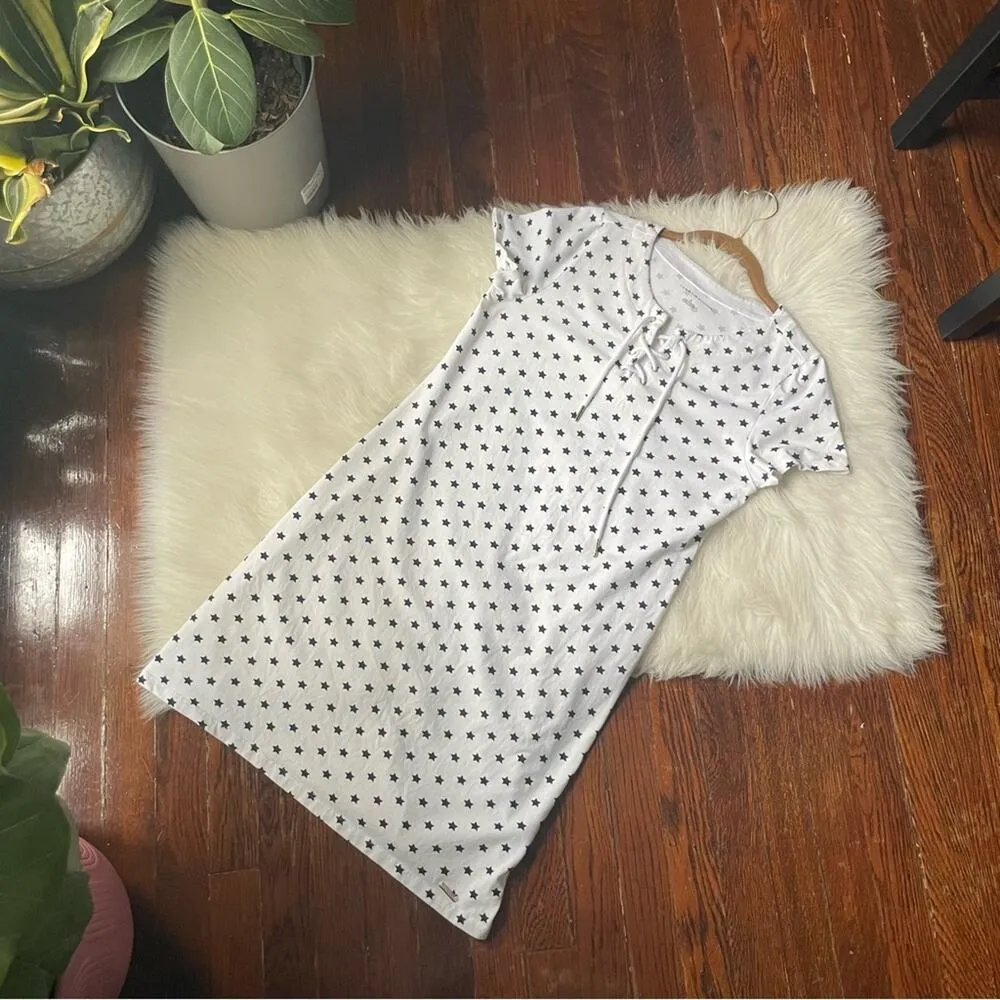 Tommy Hilfiger Star Print Knit Dress Navy Stars - Image 5