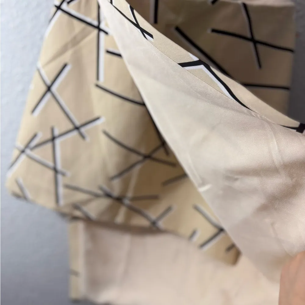 C/MEO Collective Cream Black Asymmetrical Wrap blouse - Image 10