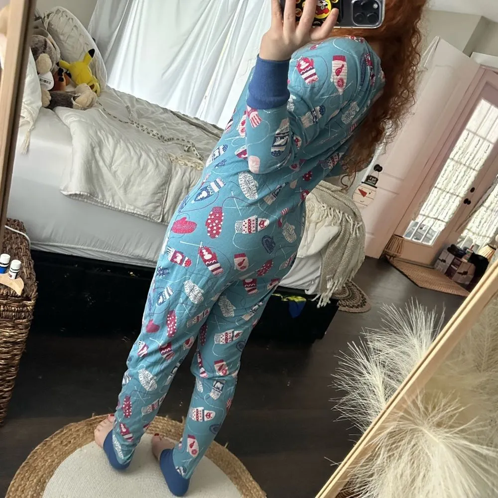 Nite Nite Munki Munki Women’s Small Mittens One Piece Pajama - Image 5