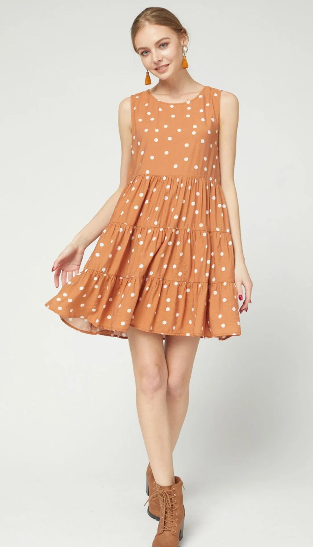 Entro Chic Supply Polka Dot Dress. Size Medium - Image 7
