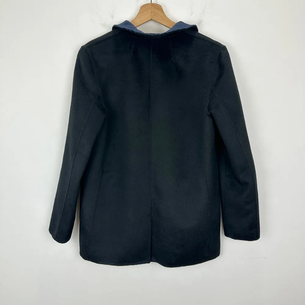 J.Crew Leighton Blazer Jacket Double Faced Wool Blend Relaxed Black US 0 NWT - Image 14