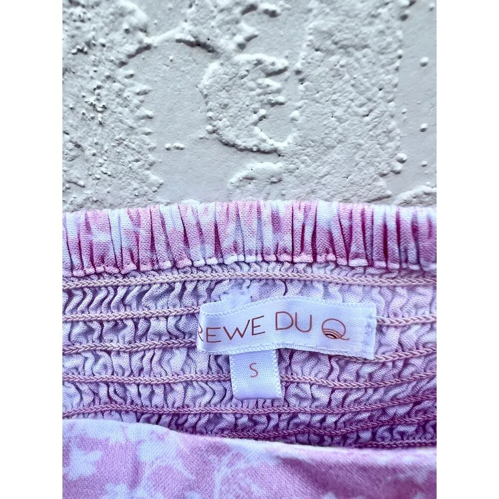 Krewe Du Q Floral Square Neck Crop Top & Maxi Skirt Set Pink Women Size Small - Image 5