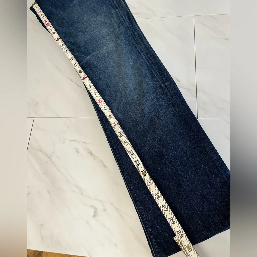 7 for all mankind stretch high waist bootcut distressed jean size 31 - Image 7