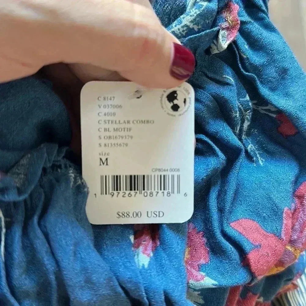 NWT Free People Intimately Bali Wild Daisy Slip Mini Dress Stellar Combo S & M - Image 4