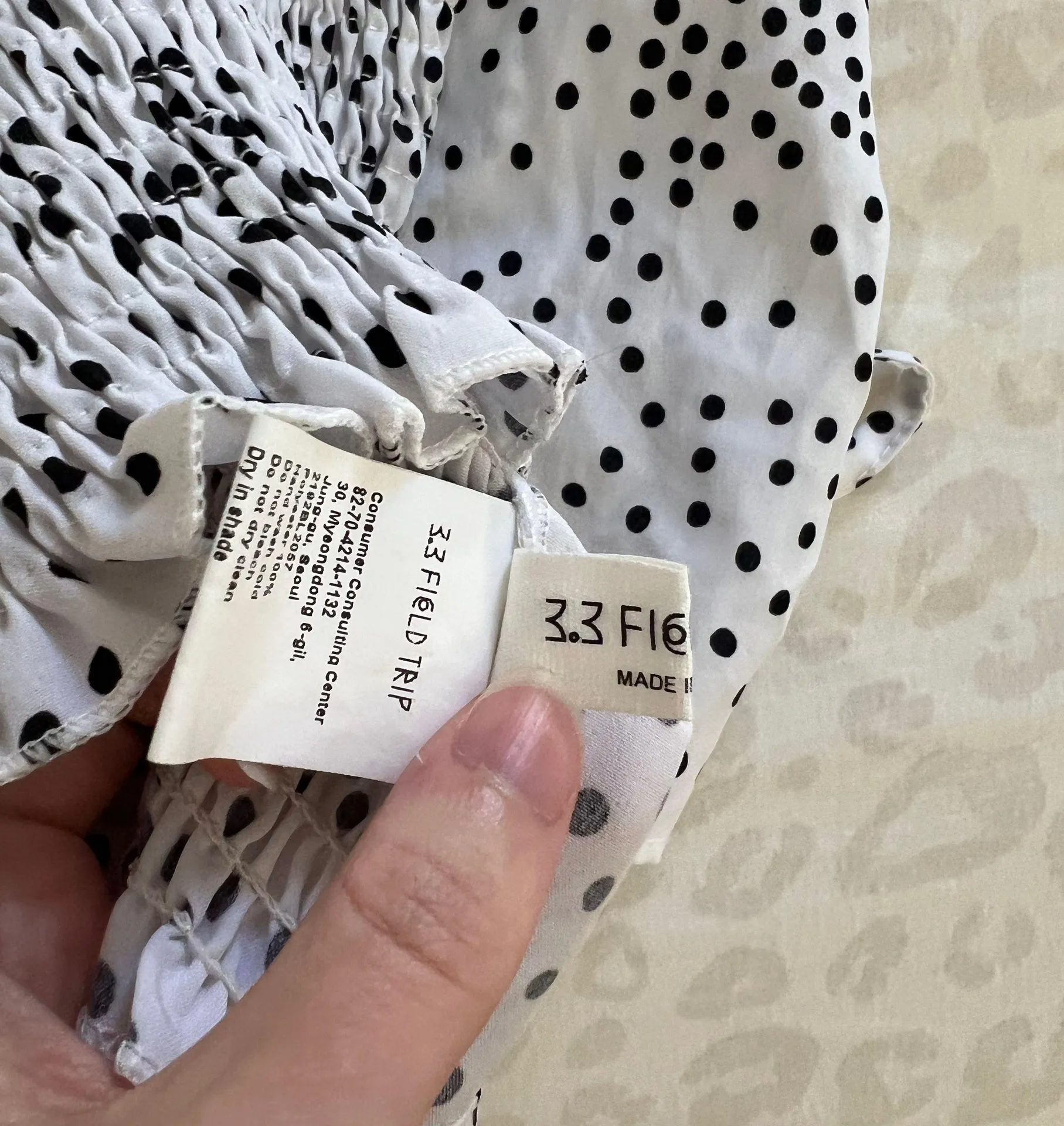 3.3 Field Trip Off The Shoulder Blouse Multi - Image 6