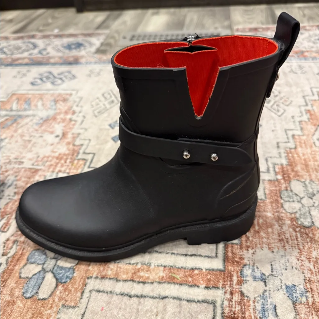 Rag & Bone Black Boots with Red Interior size 38 / 8 - Image 8