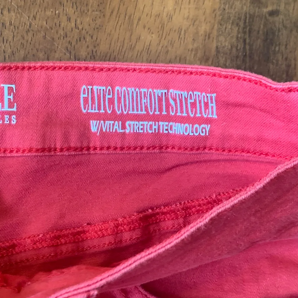 Sound Style Shorts Size 6 Red Bobby Boyfriend Short Elite Comfort Stretch - Image 4