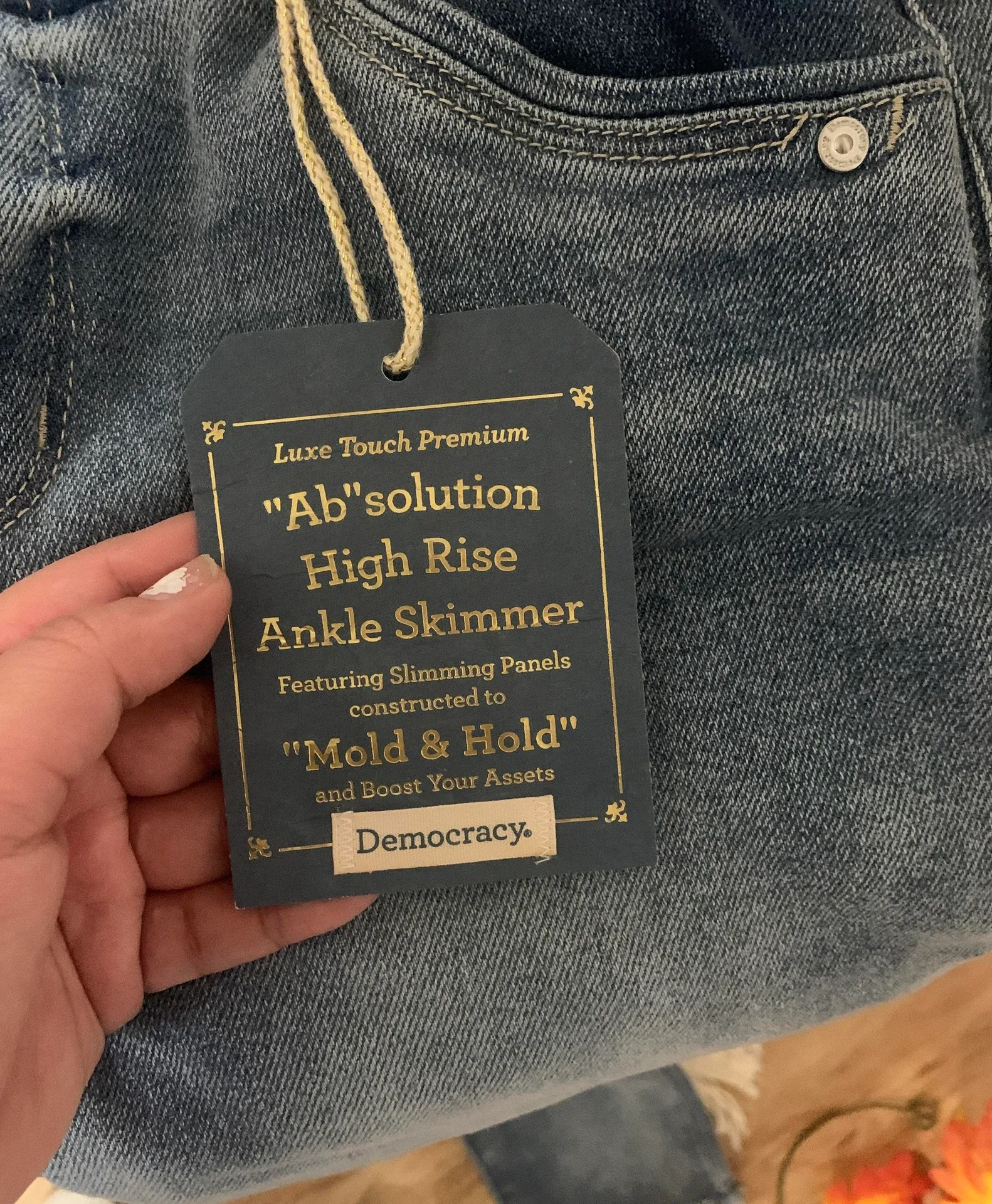 Democracy “Ab” Solution High Rise Ankle Skimmer Jeans - Image 4
