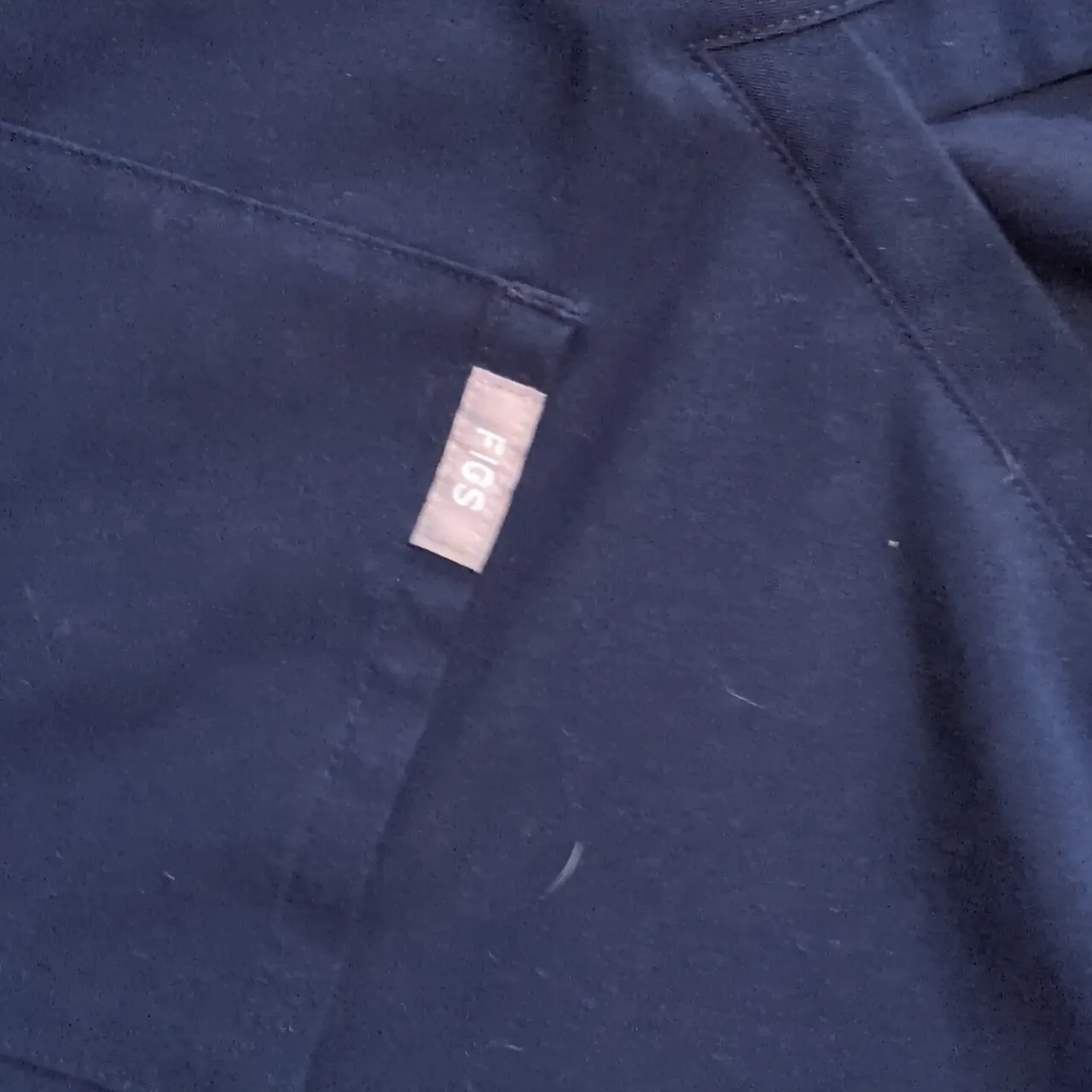 Figs Navy Blue Scrub Top Size Large - Image 2