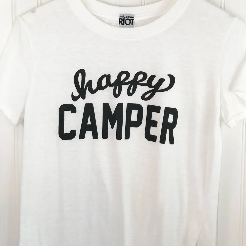 Sub Urban Riot Happy Camper Graphic T-Shirt Sz XS - Image 7