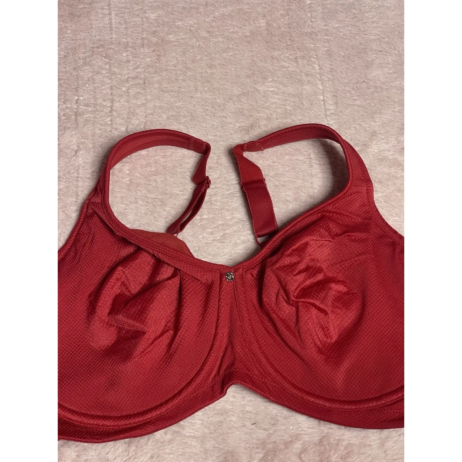 Breezies Wild Red Seamless Underwire Support Bra 42D Size undefined - Image 3
