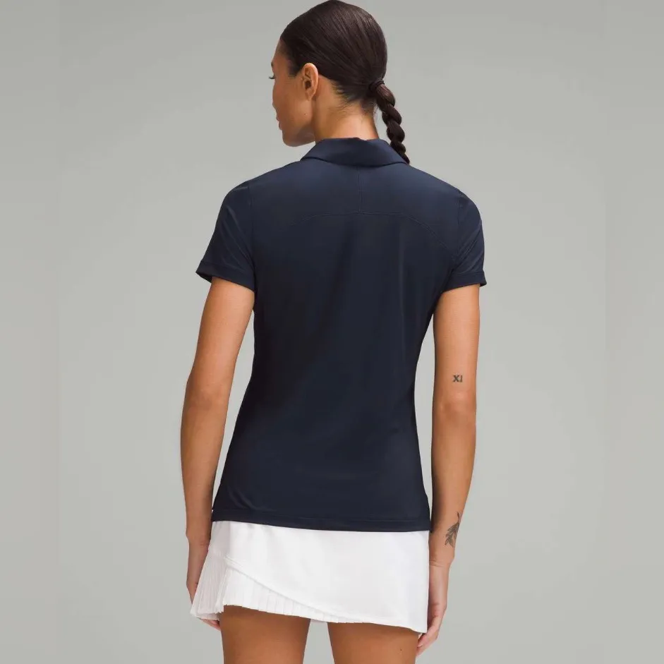 NWT Lululemon Quick-Dry Short-Sleeve Polo Shirt
True Navy Size 6 - Image 3