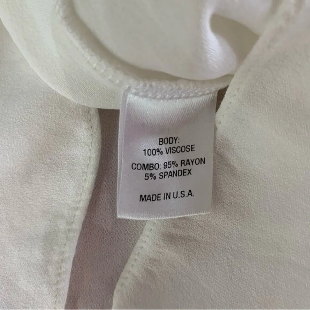 Lola And Sophie Top XS White Off Shoulder Long Sleeve Blouse Romantic Chic - Image 6