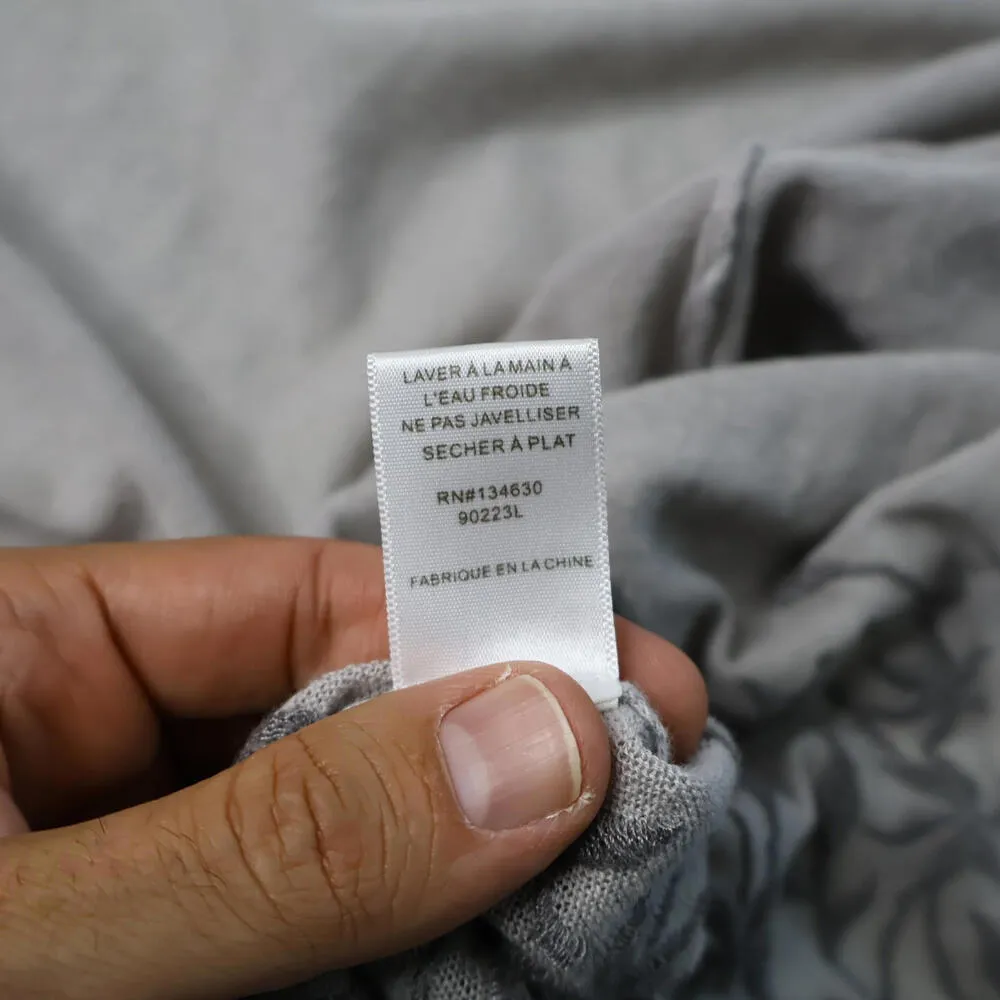 Sunday in Brooklyn Gray Cardigan Linen Crochet Floral Whimsical Fairycore Sz S‎ - Image 7