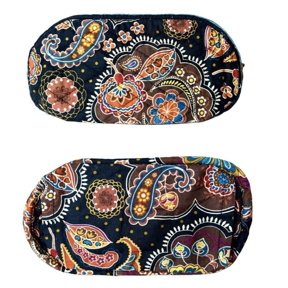 Vera Bradley Quilted "Kensington" Sherry Handbag Tote‎ Brown Paisley Earth Tones - Image 4