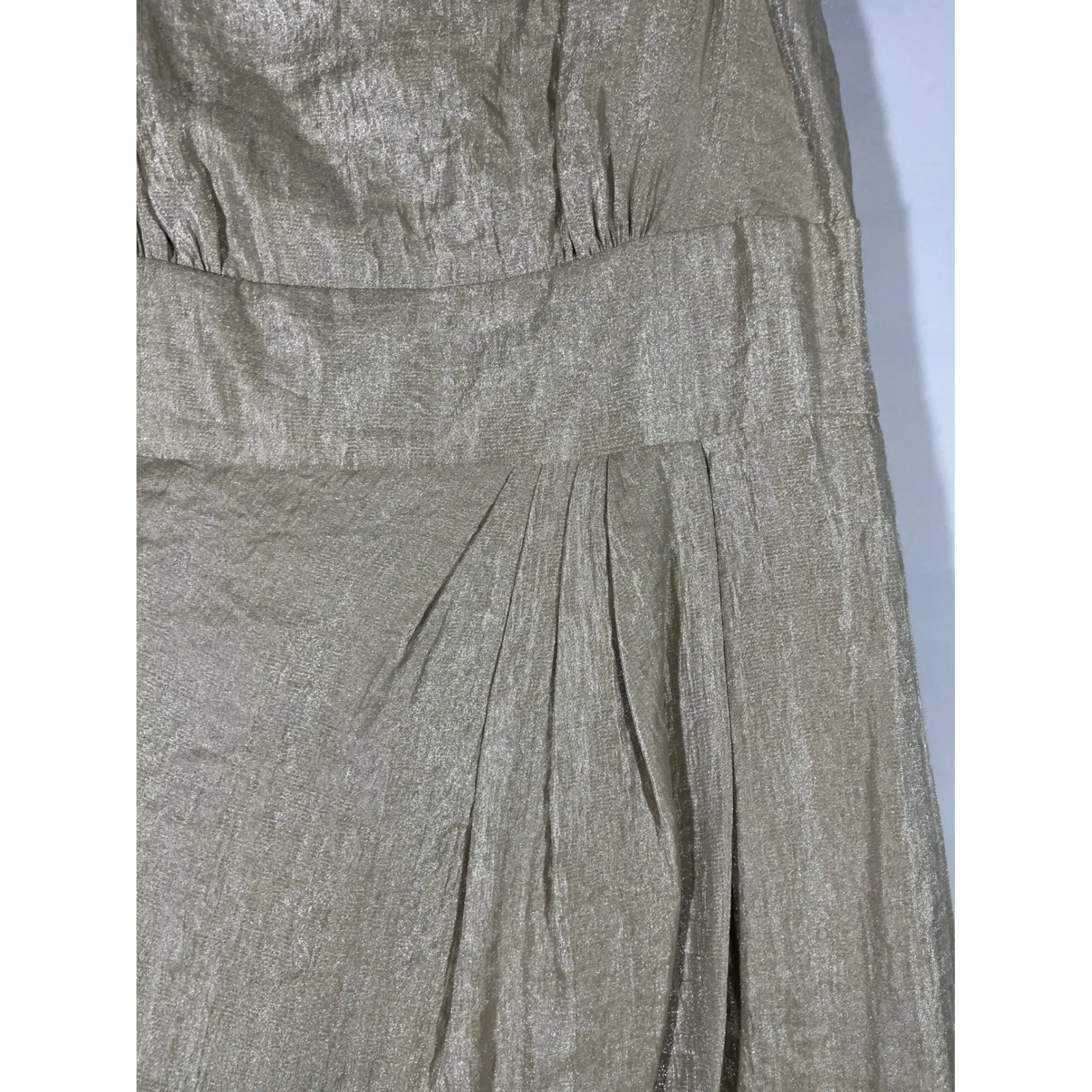 LONDON STYLE Women Sheath Dress Shimmer Cocktail Party Formal Gold Metallic 16 - Image 3