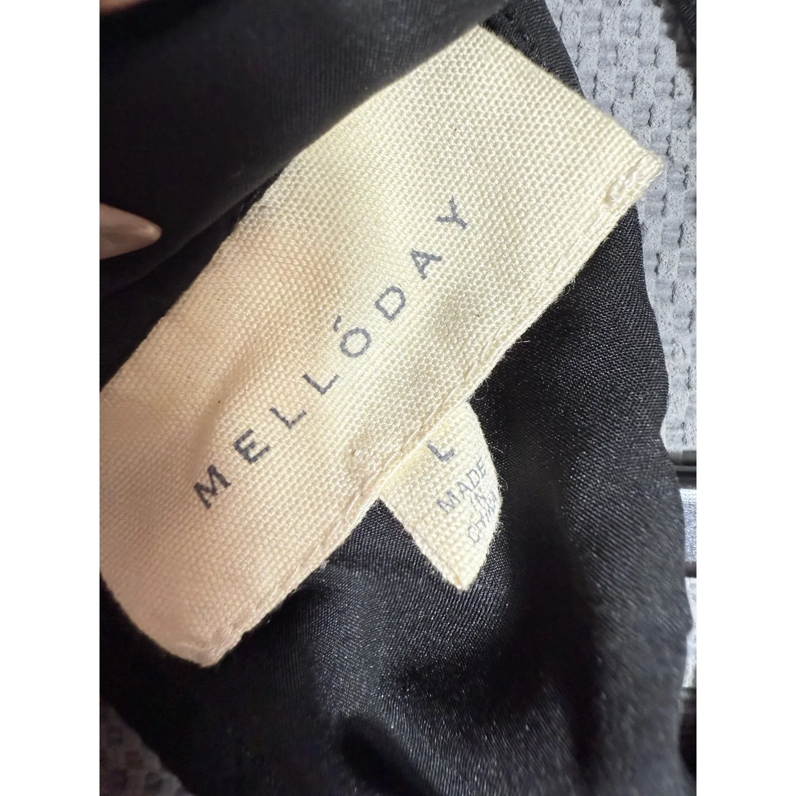 Melloday Floral Print Sleeveless Tie-Back Ruffle Hem Dress Size L - Image 5