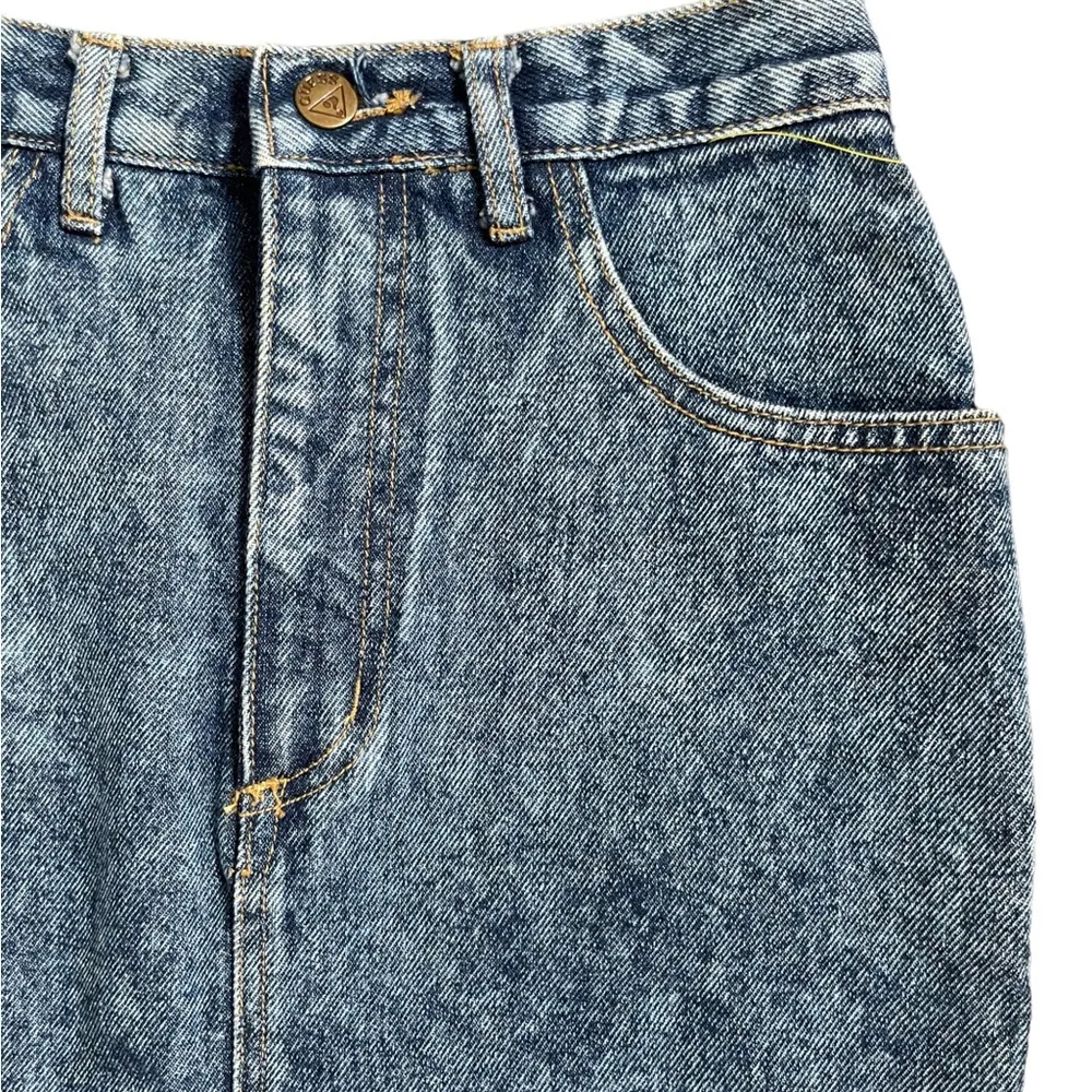 Vintage Georges Marciano Guess Blue Denim Skirt Size 27 USA Made A4 - Image 4