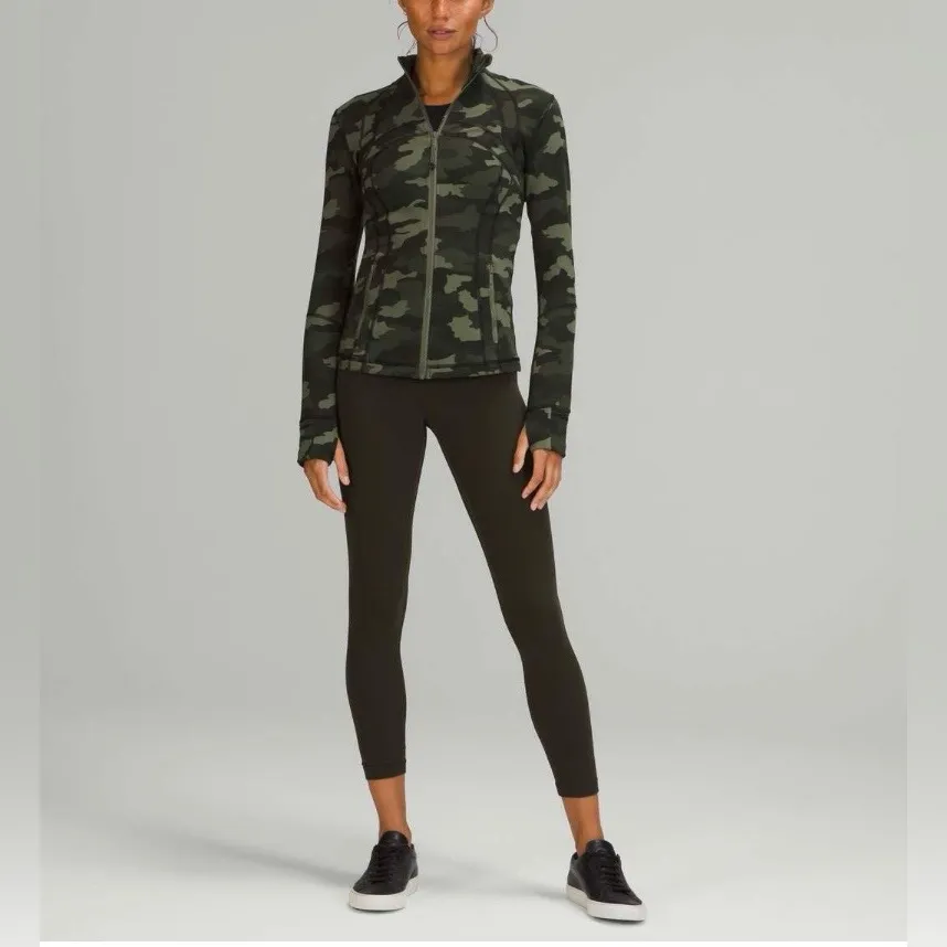 2021 Lululemon Define Jacket Luan Heritage 365 Camo Medium Olive Multi Size 6 - Image 3