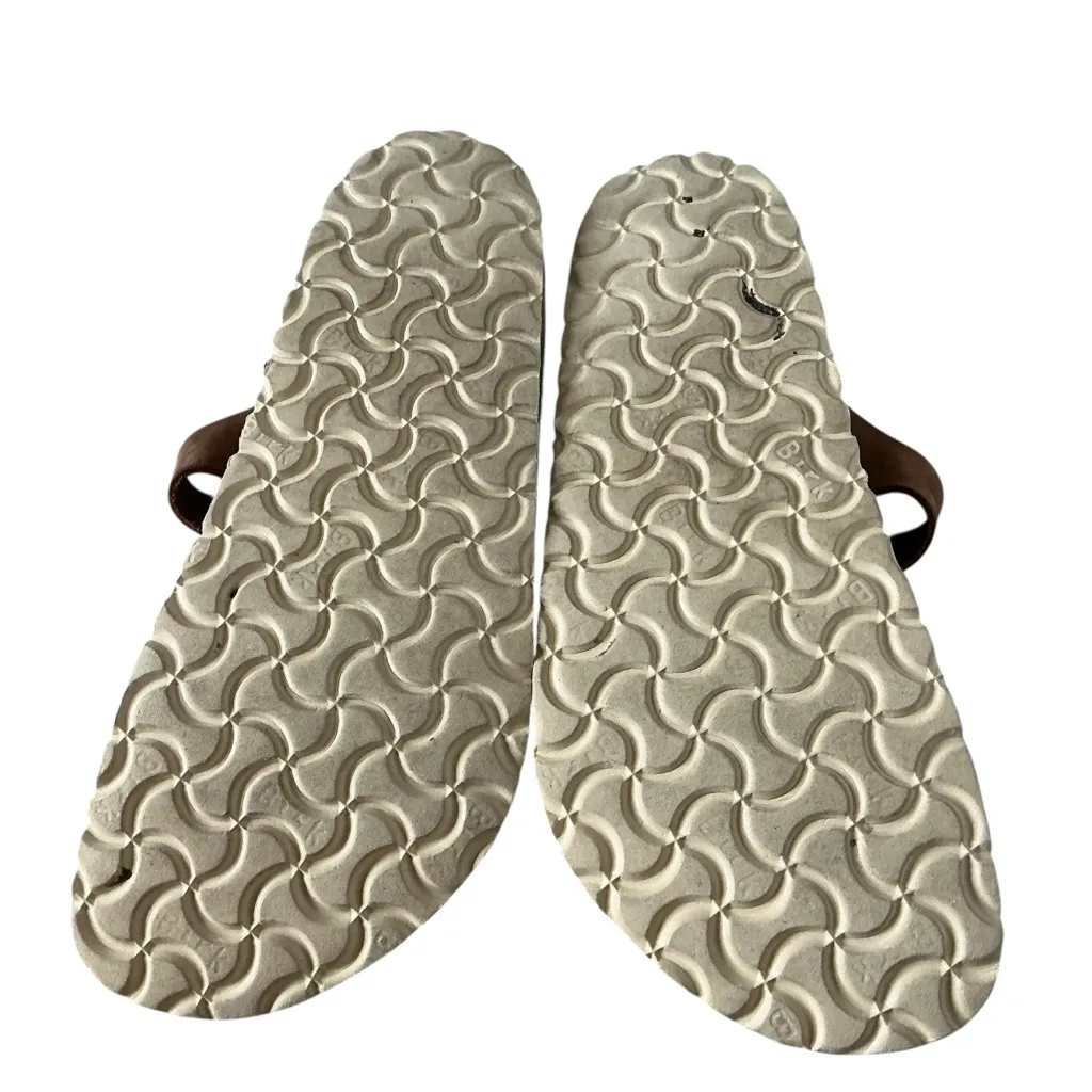 Birkenstock Gizeh braided sandal cognac women’s Sz 39 oiled leather - Image 6