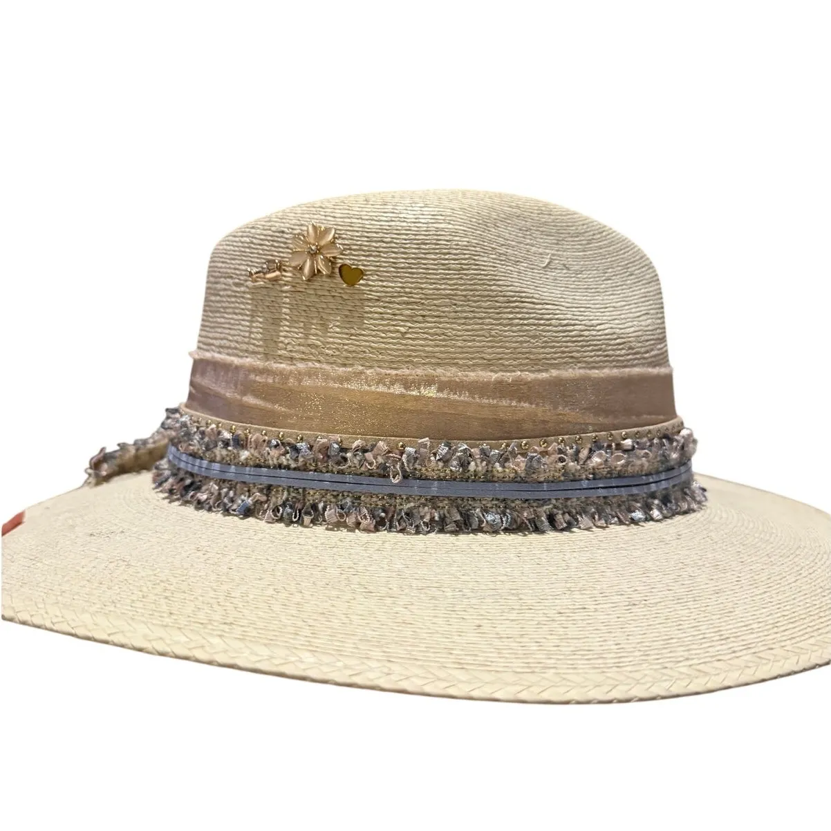 Guera Custom Straw Fedora Hat – Handmade Straw Fedora, Size XL - Image 6