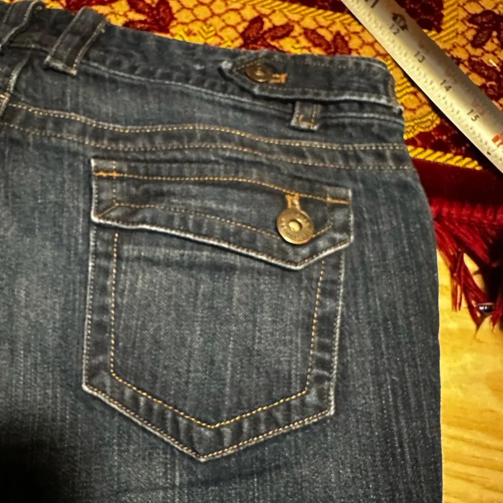 Eddie Bauer midrise dark wash bootcut jeans size 10 90,s - Image 4