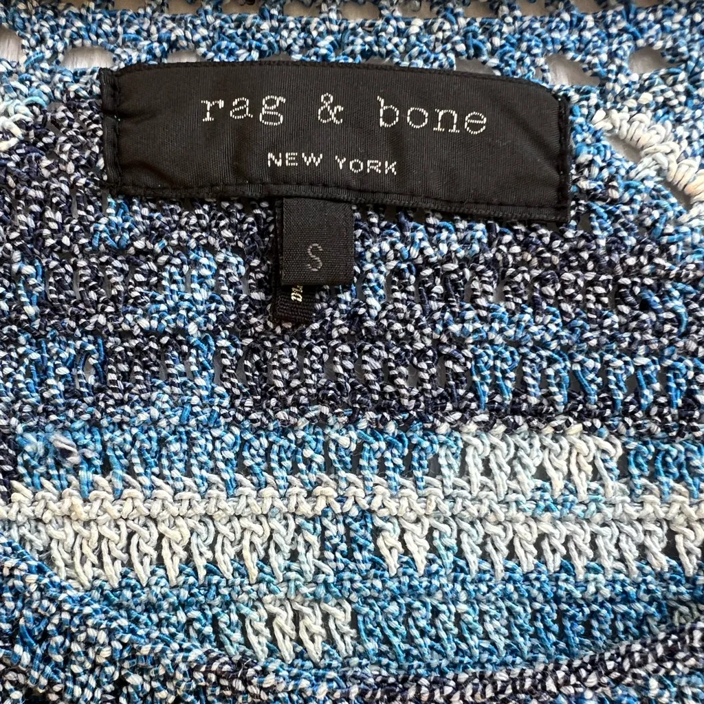 Rag & Bone blue crochet sweater - Image 6
